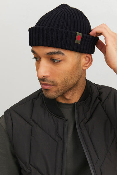 Jack & Jones Rdd Knit Short Beanie Black