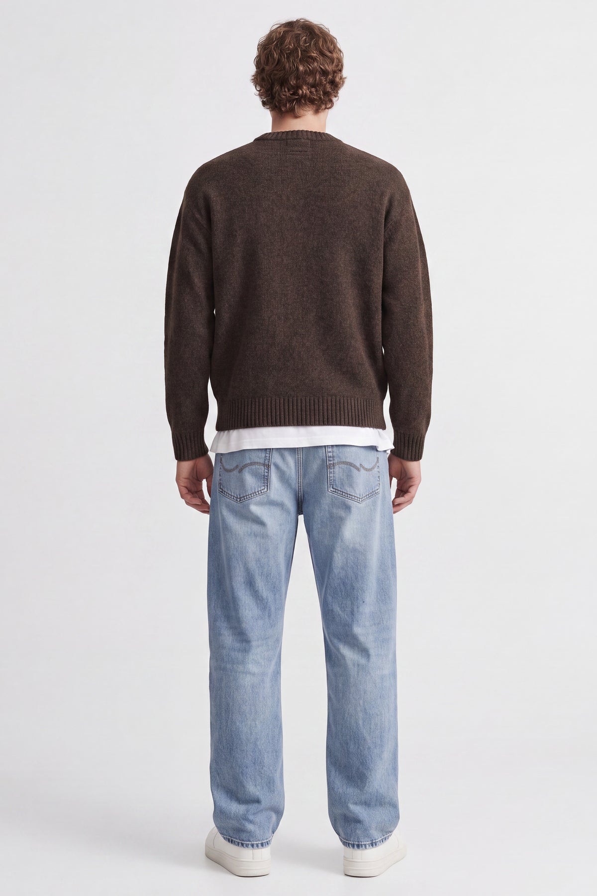 Jack & Jones Soho Ollie Knit Crew Neck SN Cocoa