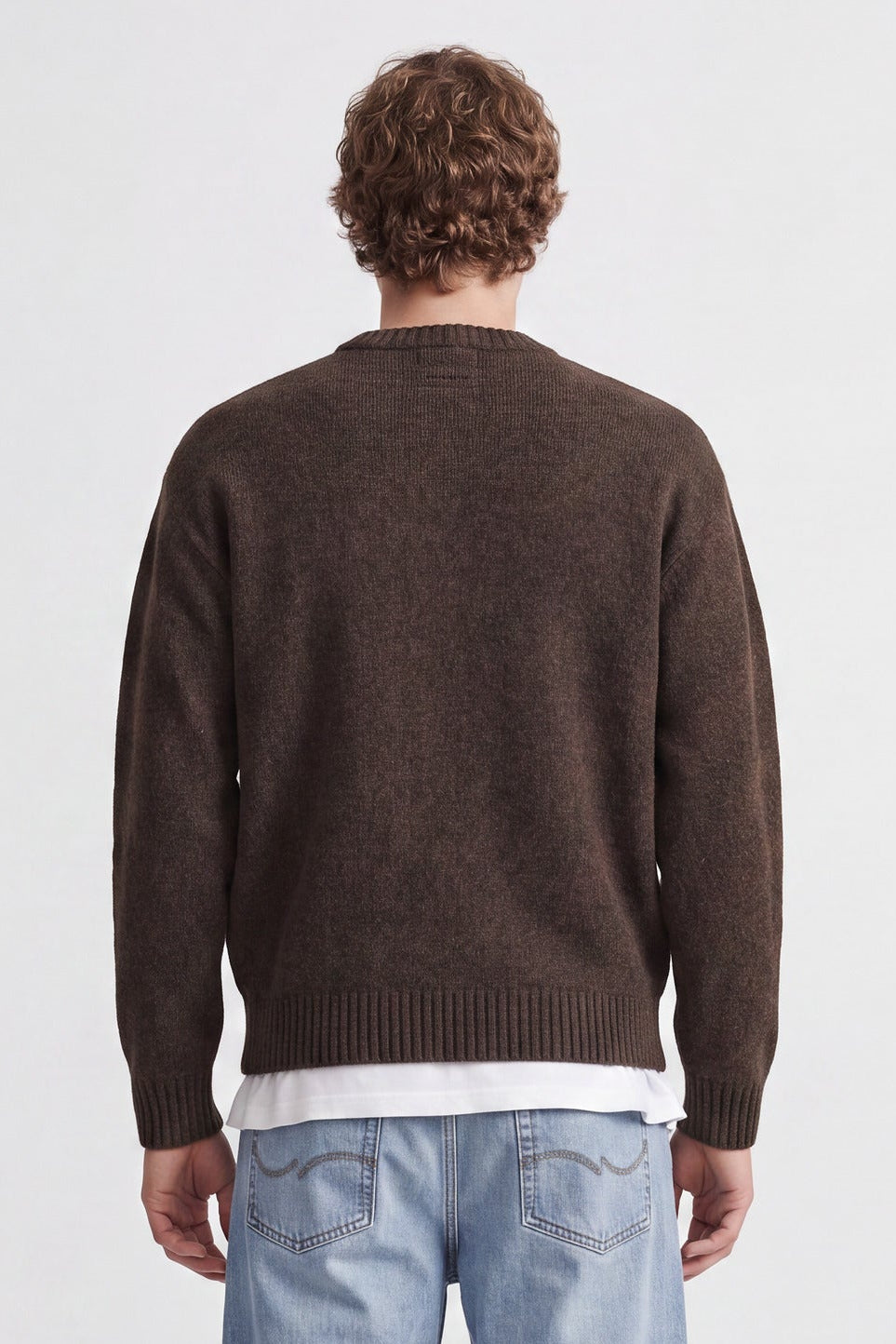 Jack & Jones Soho Ollie Knit Crew Neck SN Cocoa