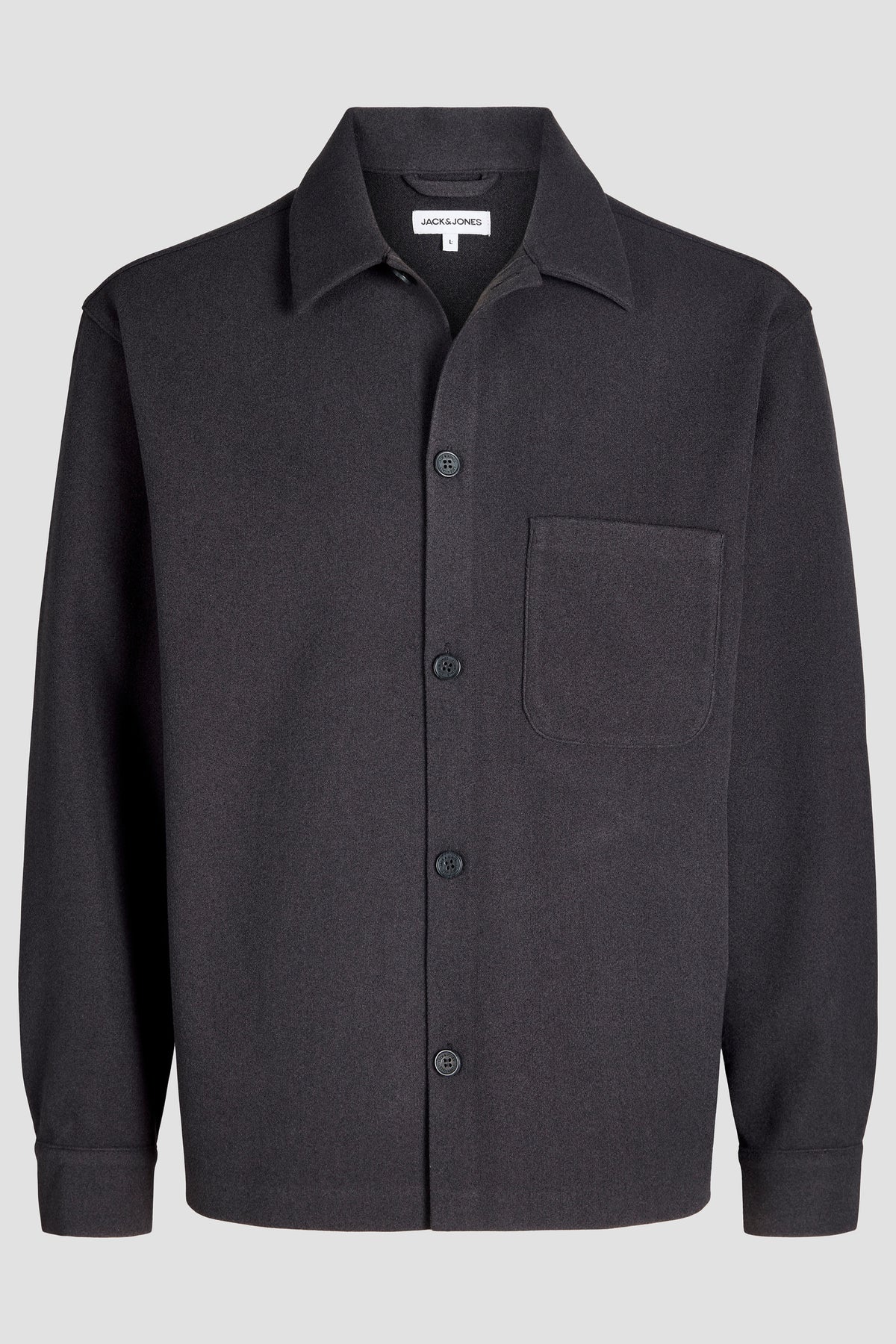 Jack & Jones Regent Overshirt Dark Grey Melange