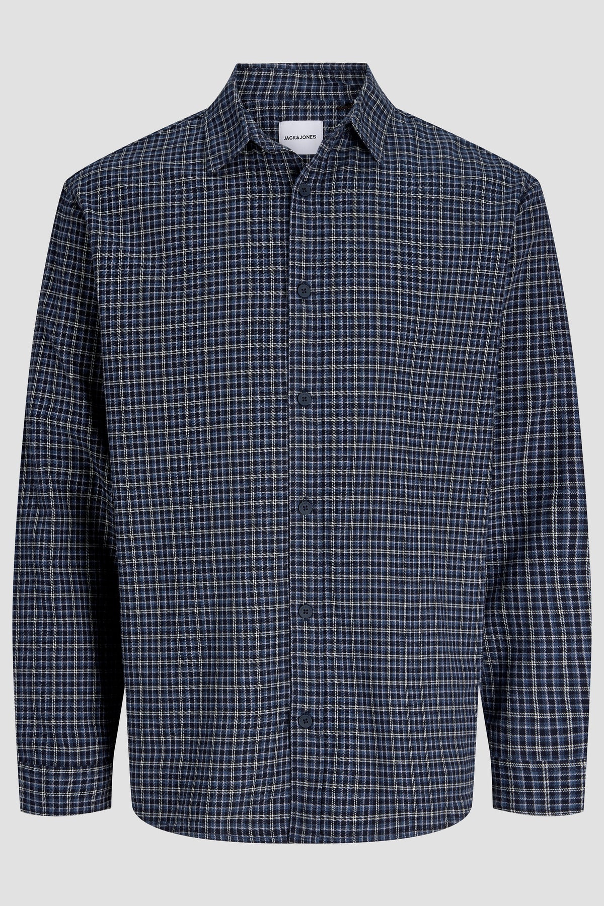 Jack & Jones Carter Check Shirt LS SN Navy Blazer