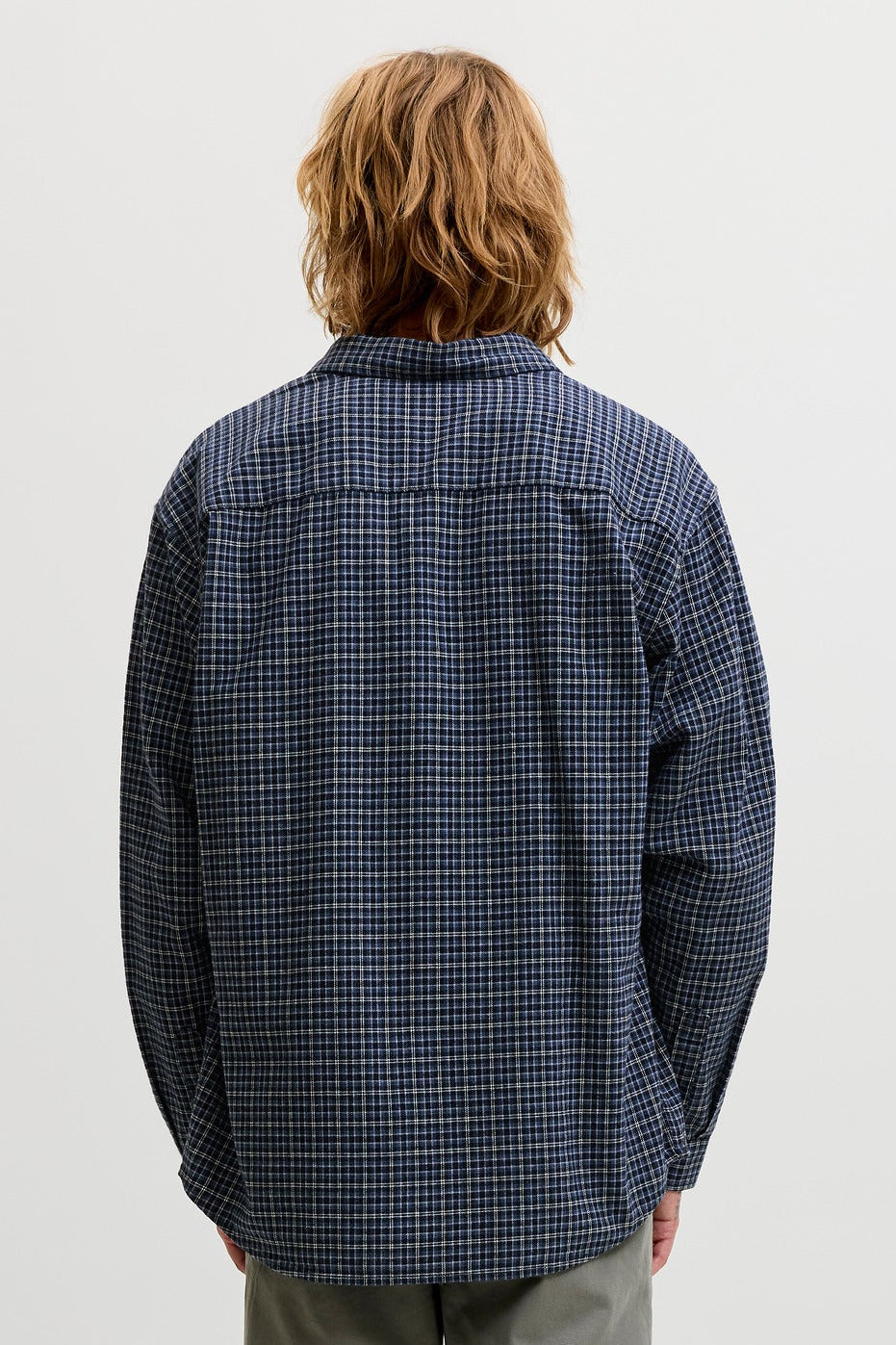 Jack & Jones Carter Check Shirt LS SN Navy Blazer