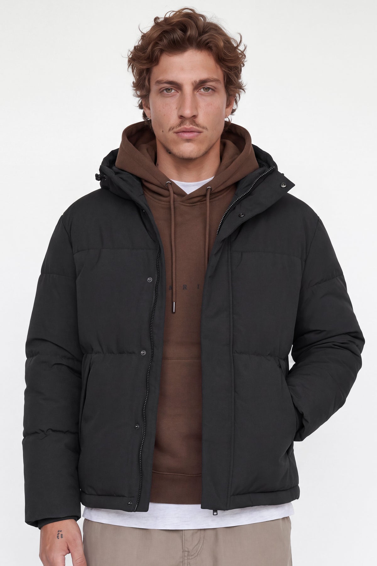 Jack & Jones Soho Puffer Hood Black