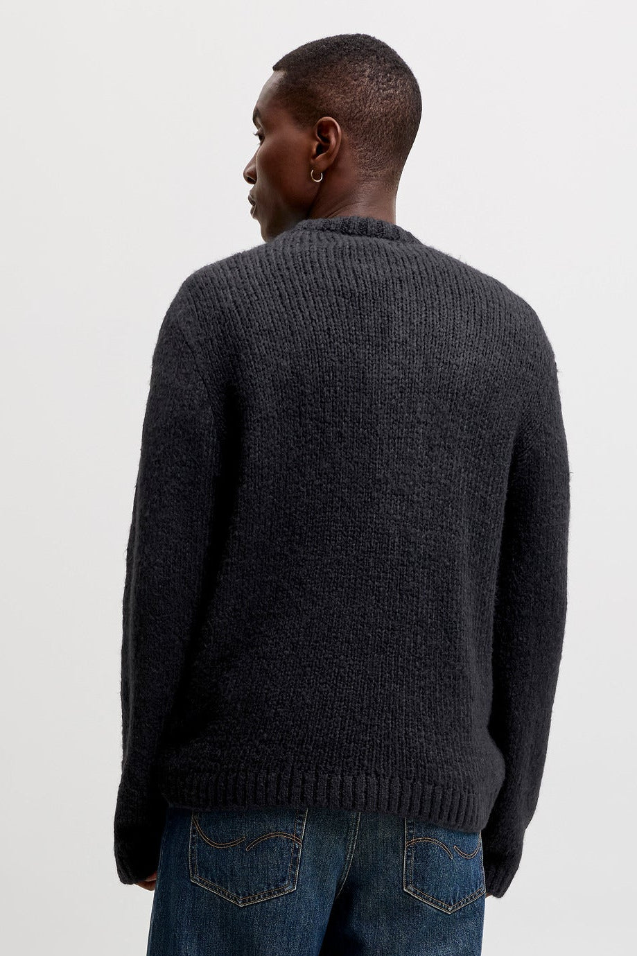 Jack & Jones Salamanco Knit Crew Neck Black