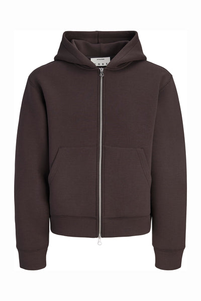 Jack & Jones Legacy Sweat Scuba Zip Hoodie Chocolate Torte