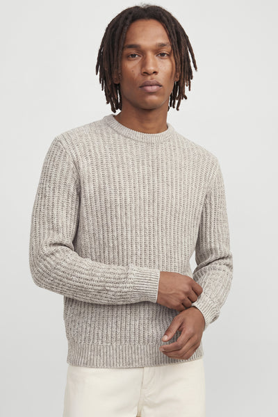 Jack & Jones Axon Knit Crew Neck Sea Salt Pullover