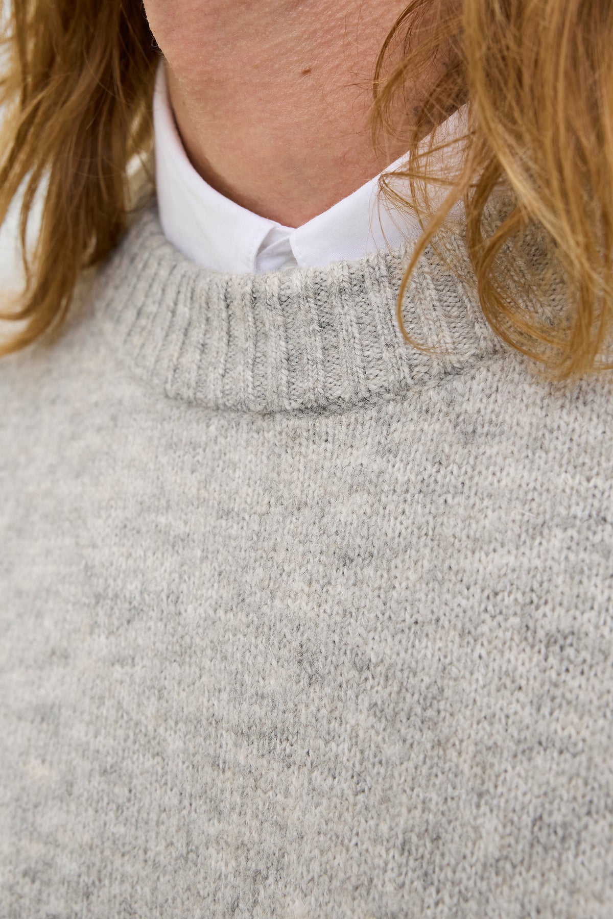 Jack & Jones Soho Ollie Knit Crew Neck Light Grey Melange