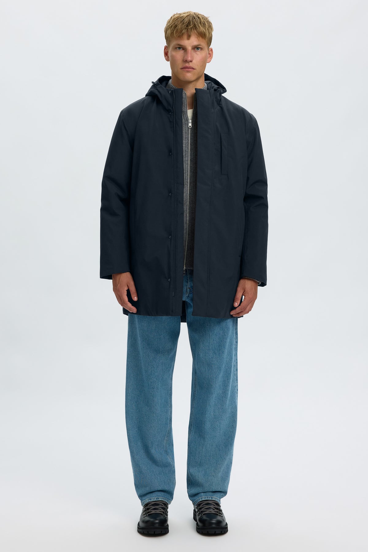 Selected Franklin Urban Tech Parka Black