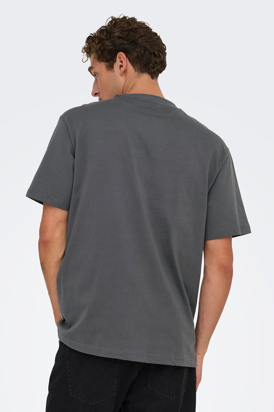 Only & Sons Fred Life Relaxed Fit SS Tee Noos Grey Pinstripe