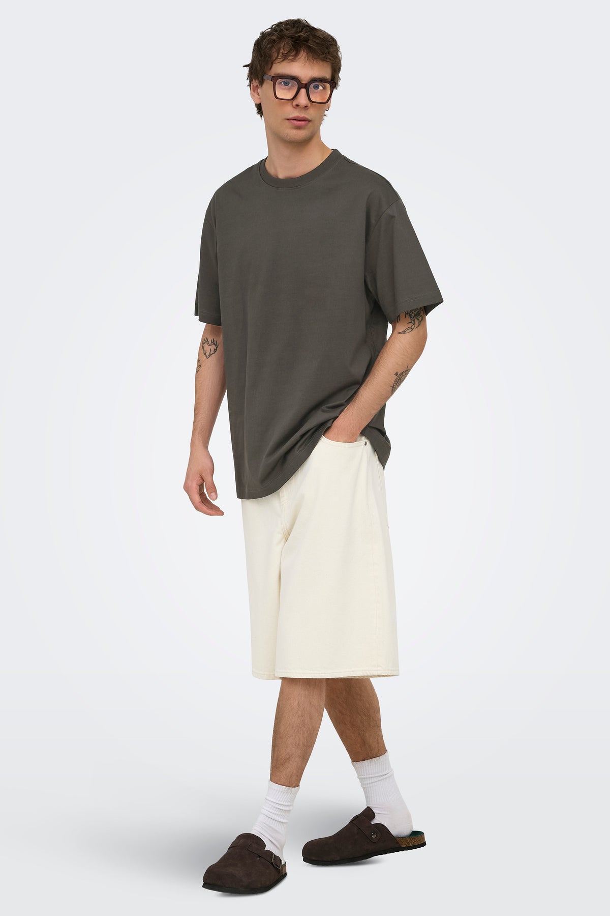 Only & Sons Fred Life Rlx SS Tee Beluga