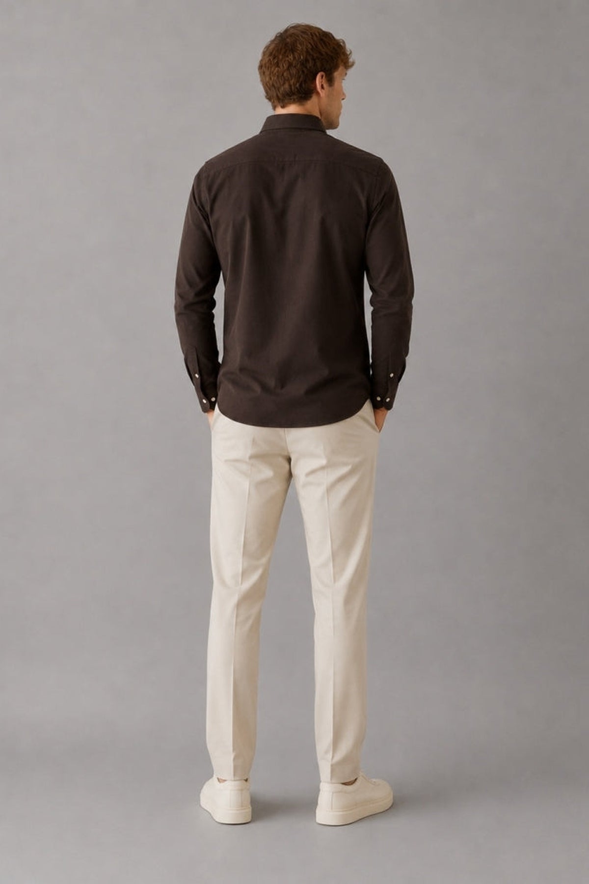 Clean Cut Copenhagen Eske Oxford Skjorte Dark Brown