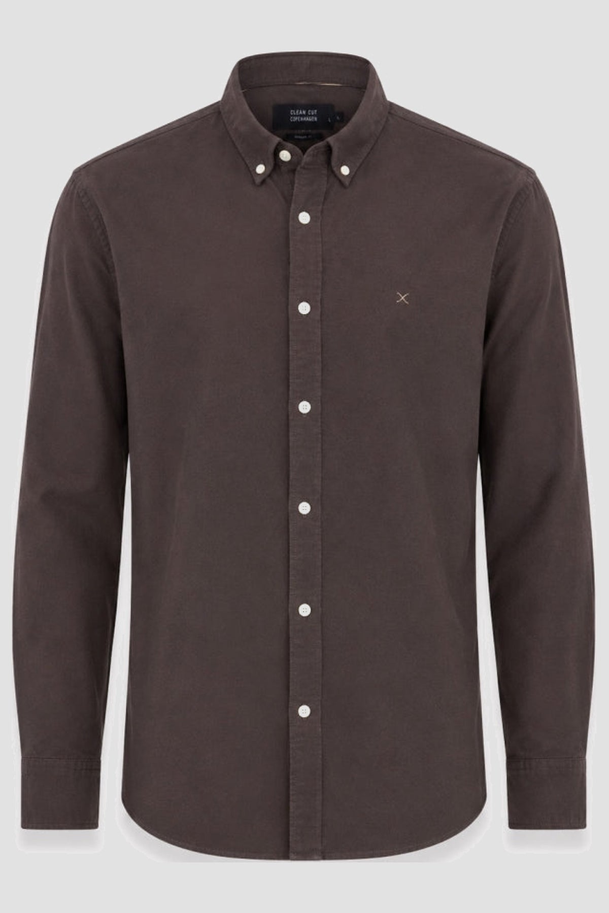 Clean Cut Copenhagen Eske Oxford Skjorte Dark Brown