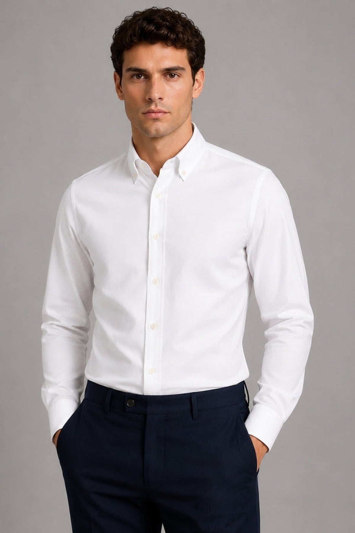 Clean Cut Copenhagen Eske Oxford Skjorte White
