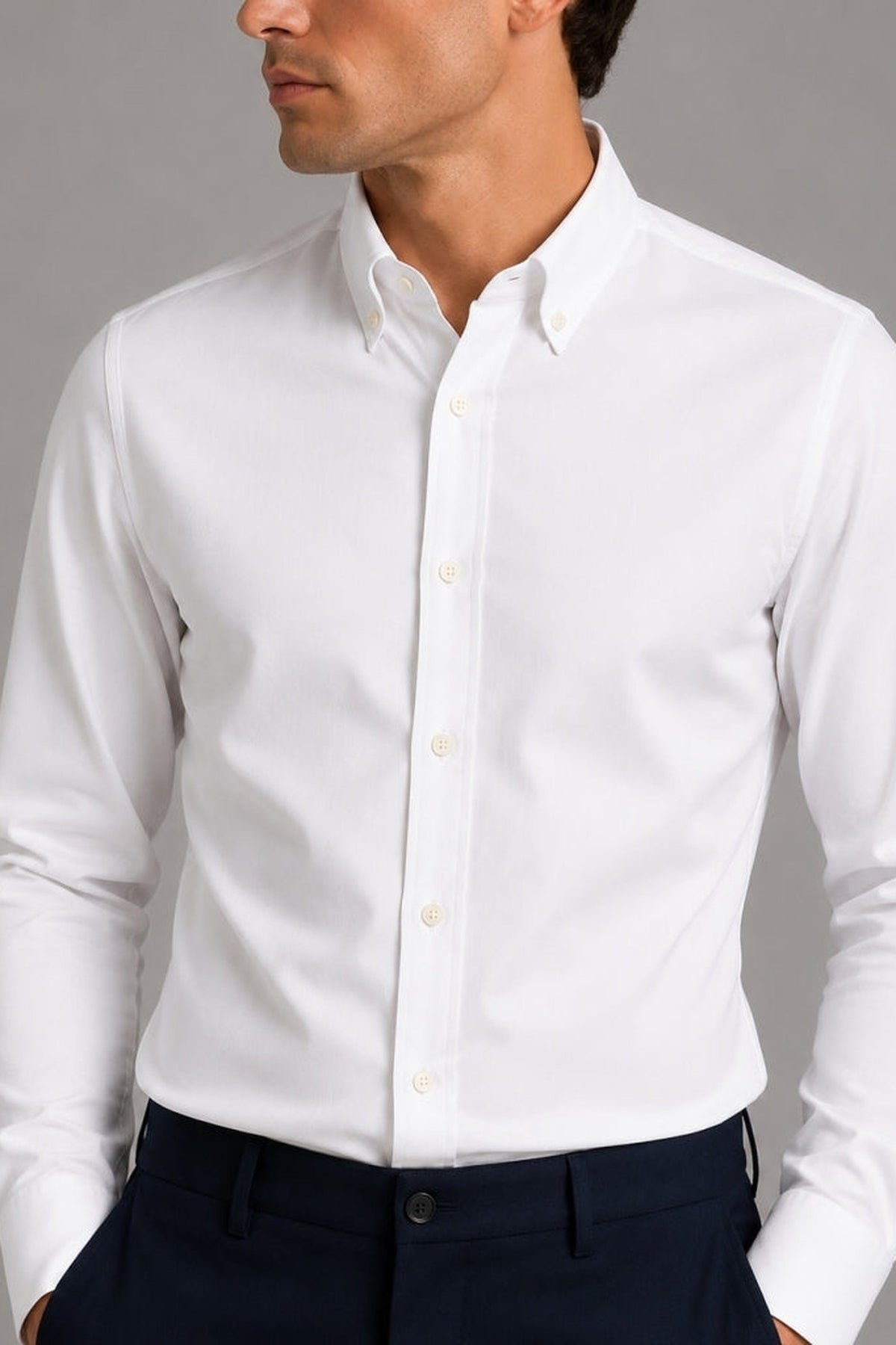 Clean Cut Copenhagen Eske Oxford Skjorte White