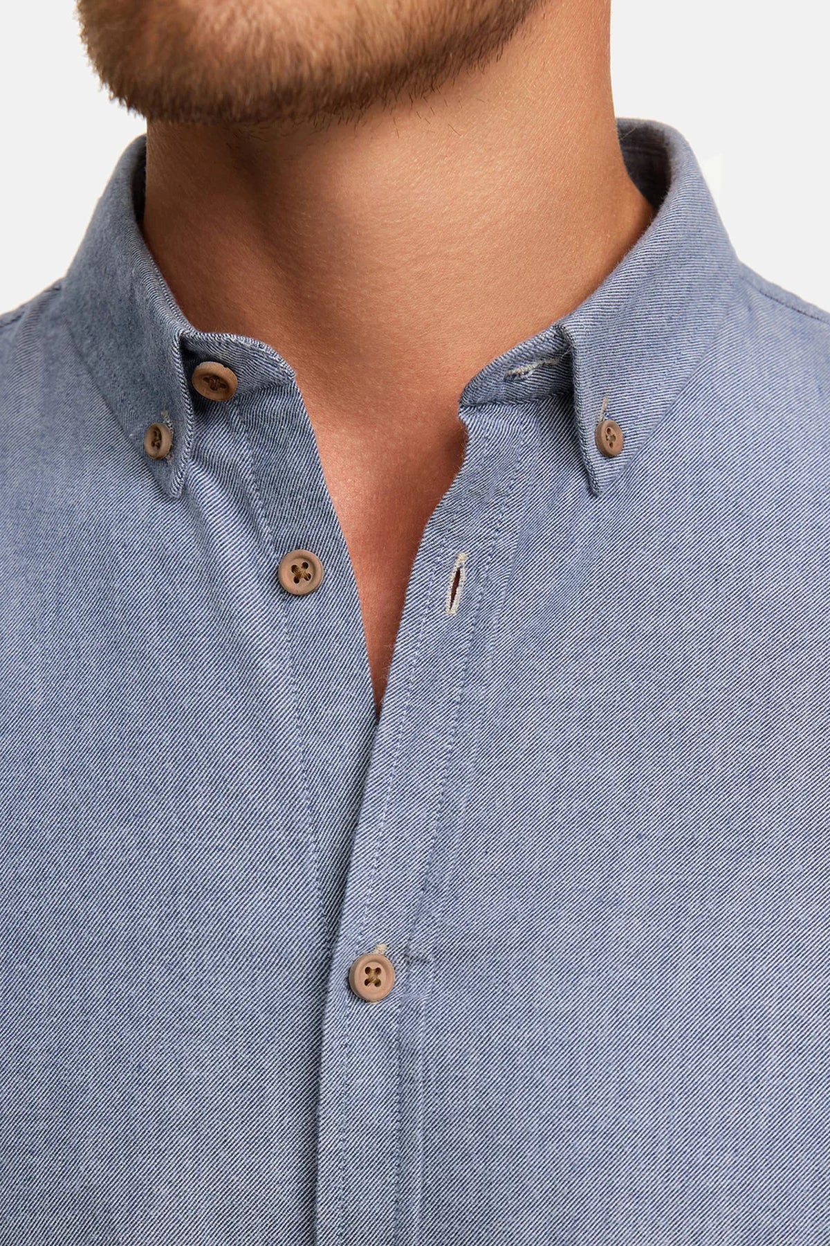 Kronstadt Ksjohan Diego Cotton Shirt Navy Mix