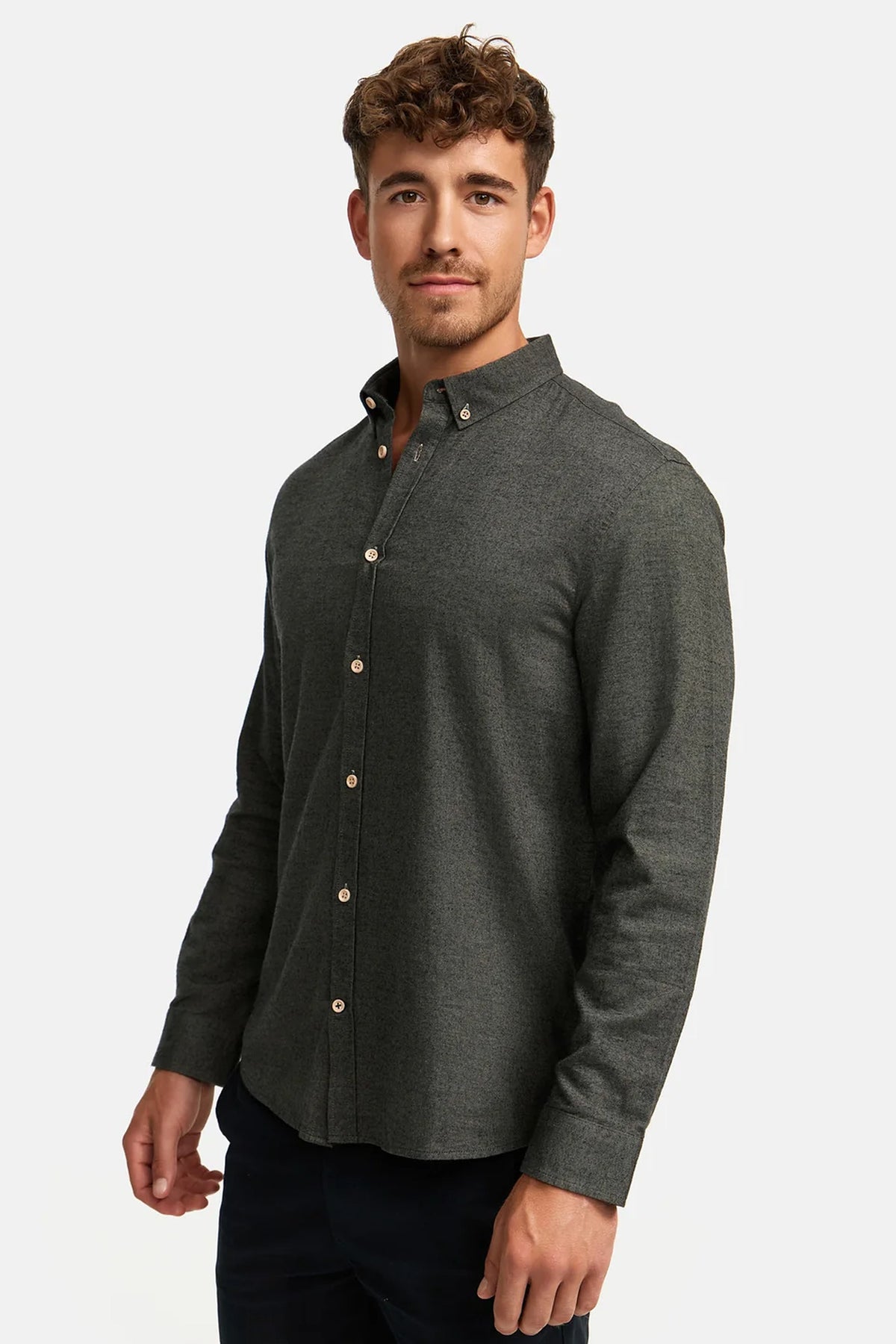 Kronstadt Ksjohan Diego Cotton Shirt Army Mix