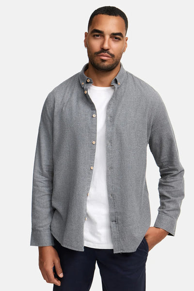Kronstadt Ksjohan Diego Cotton Shirt Grey Mix
