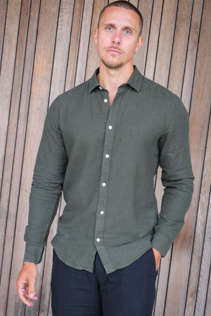 ONLY & SONS Caiden LS Linen Shirt Kambaba