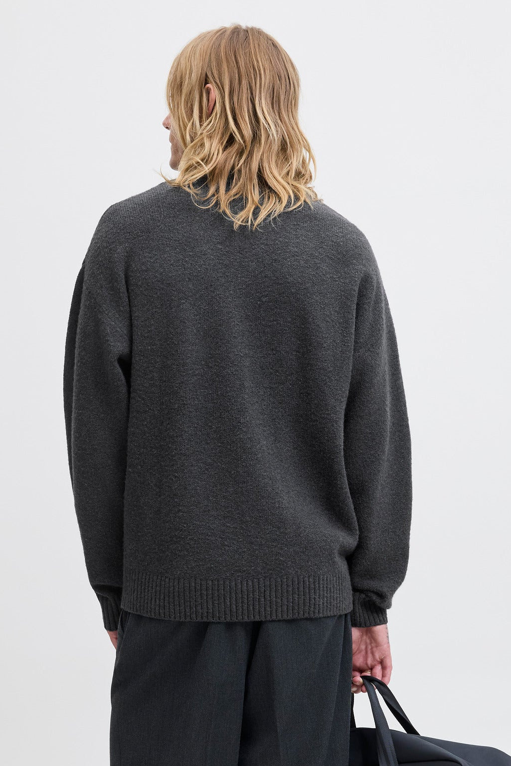 Jack & Jones Soho Ollie Knit Crew Neck SN Asphalt