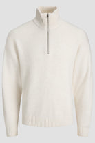Jack & Jones Soho Ollie Knit Half Zip SN Moonbeam