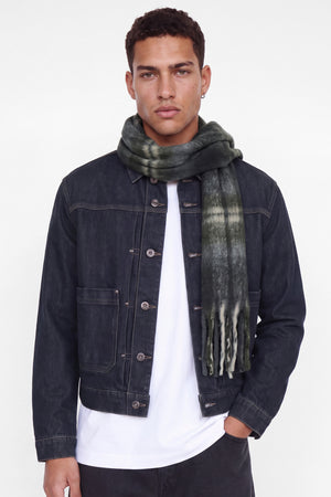 Jack & Jones Norrebro Chunky Scarf Crown Blue