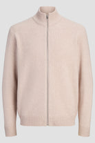 Jack & Jones Soho Ollie Knit High Neck Zip Car Atmosphere