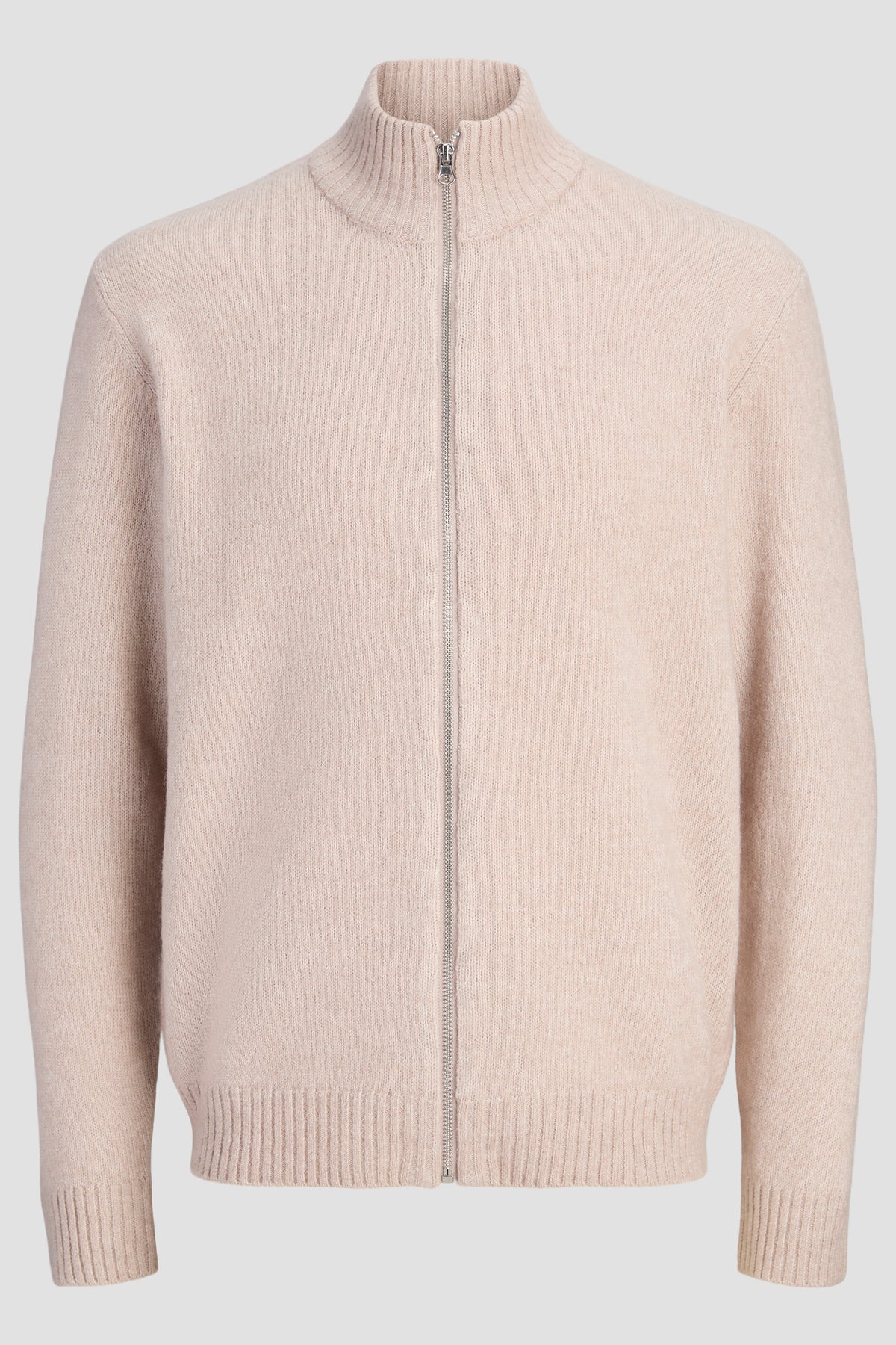 Jack & Jones Soho Ollie Knit High Neck Zip Car Atmosphere