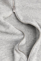 Jack & Jones Soho Ollie Knit High Neck Zip Car Light Grey Melange