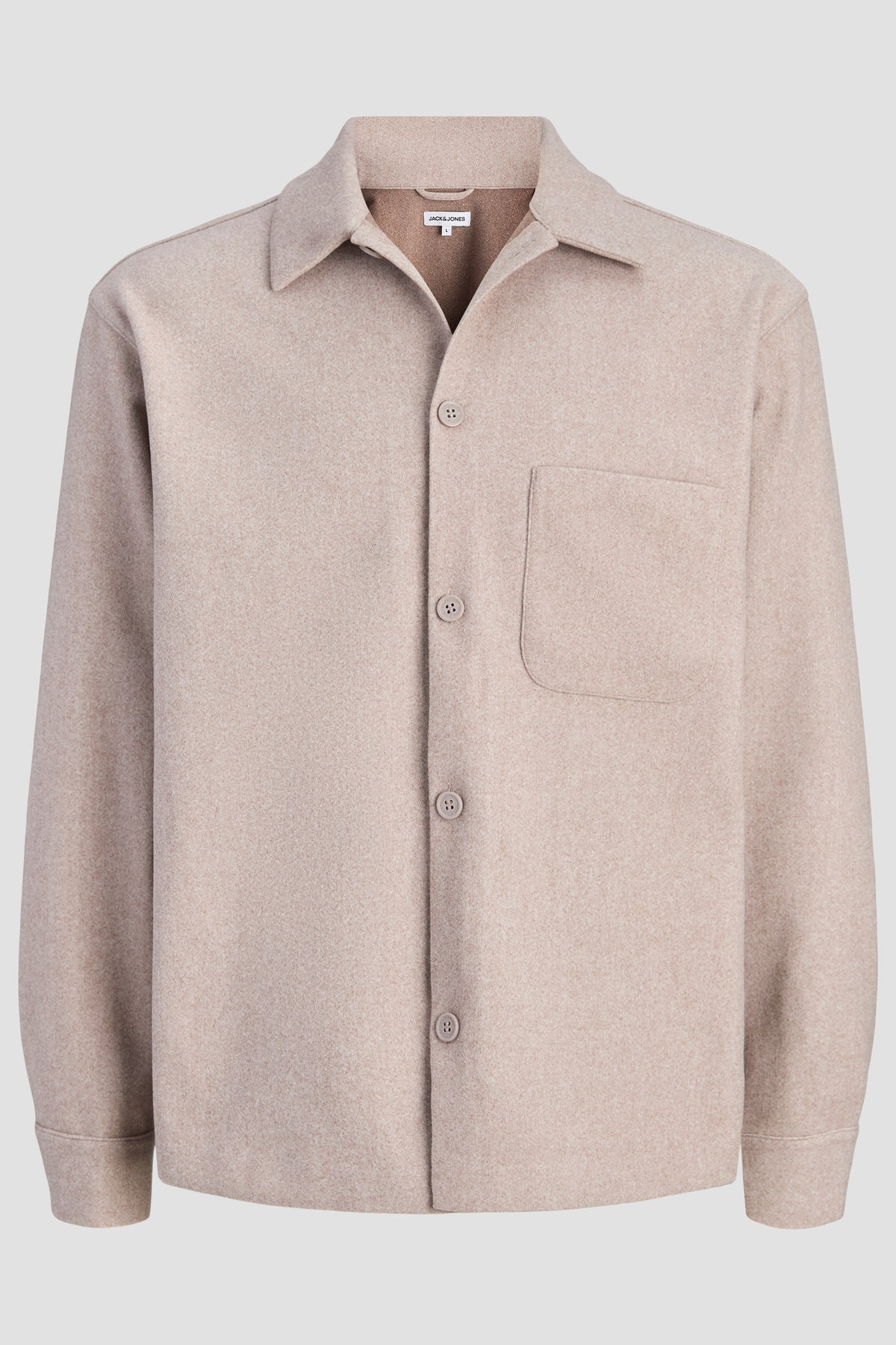 Jack & Jones Regent Overshirt Ls Oatmeal