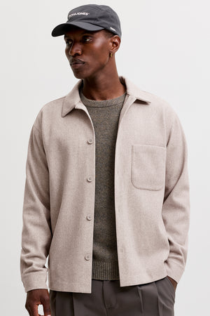 Jack & Jones Regent Overshirt Ls Oatmeal