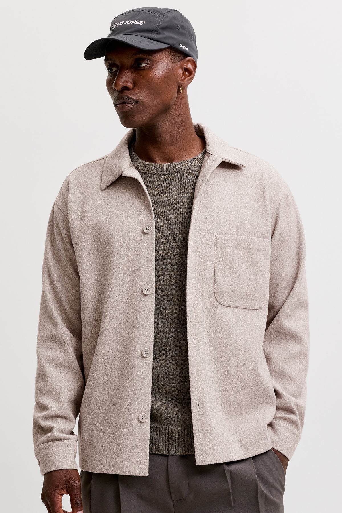 Jack & Jones Regent Overshirt Ls Oatmeal