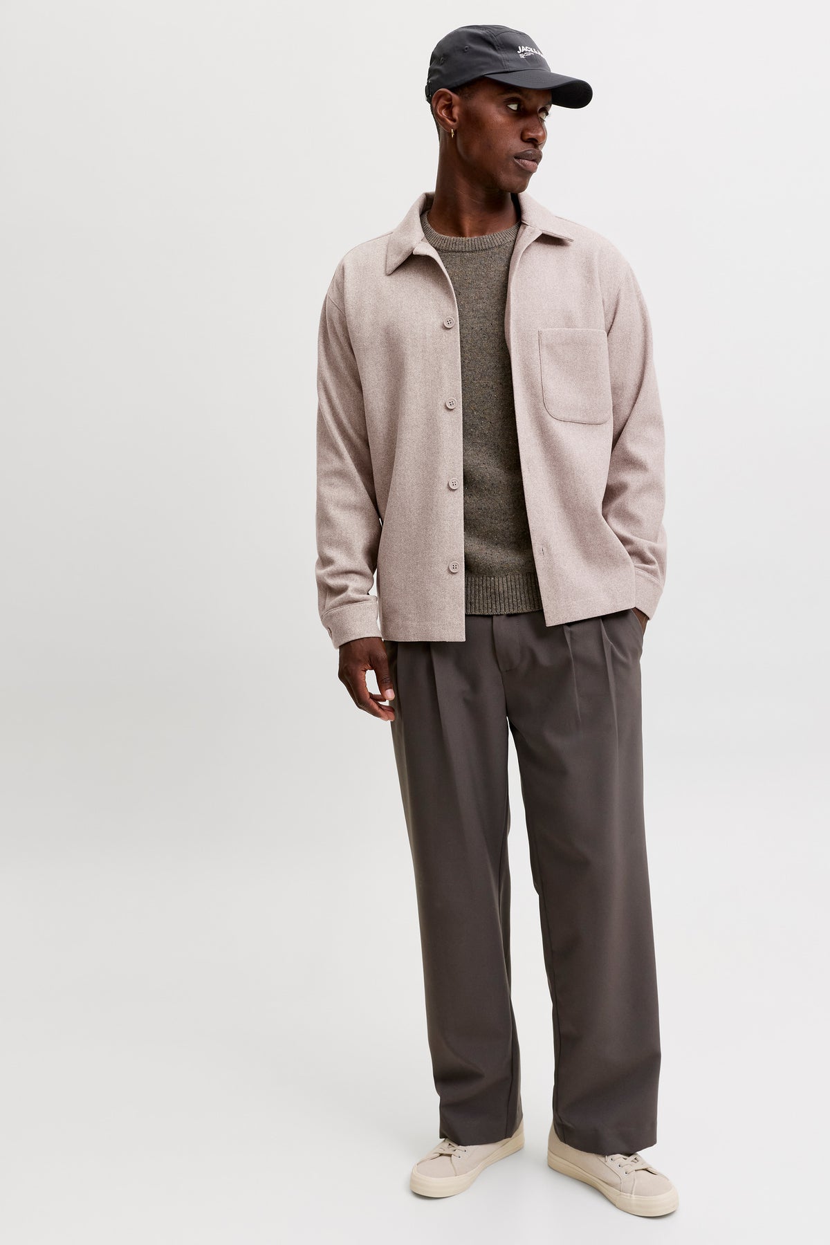 Jack & Jones Regent Overshirt Ls Oatmeal