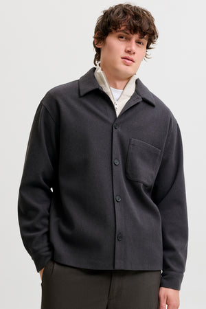 Jack & Jones Regent Overshirt Dark Grey Melange