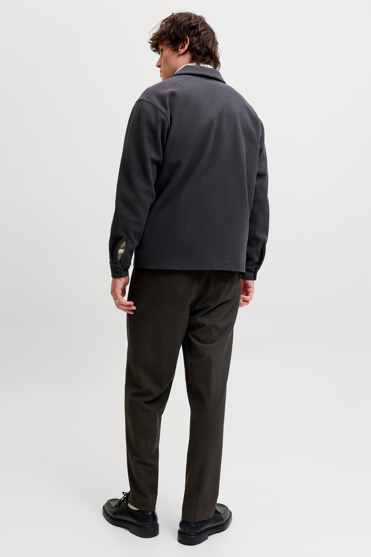 Jack & Jones Regent Overshirt Dark Grey Melange
