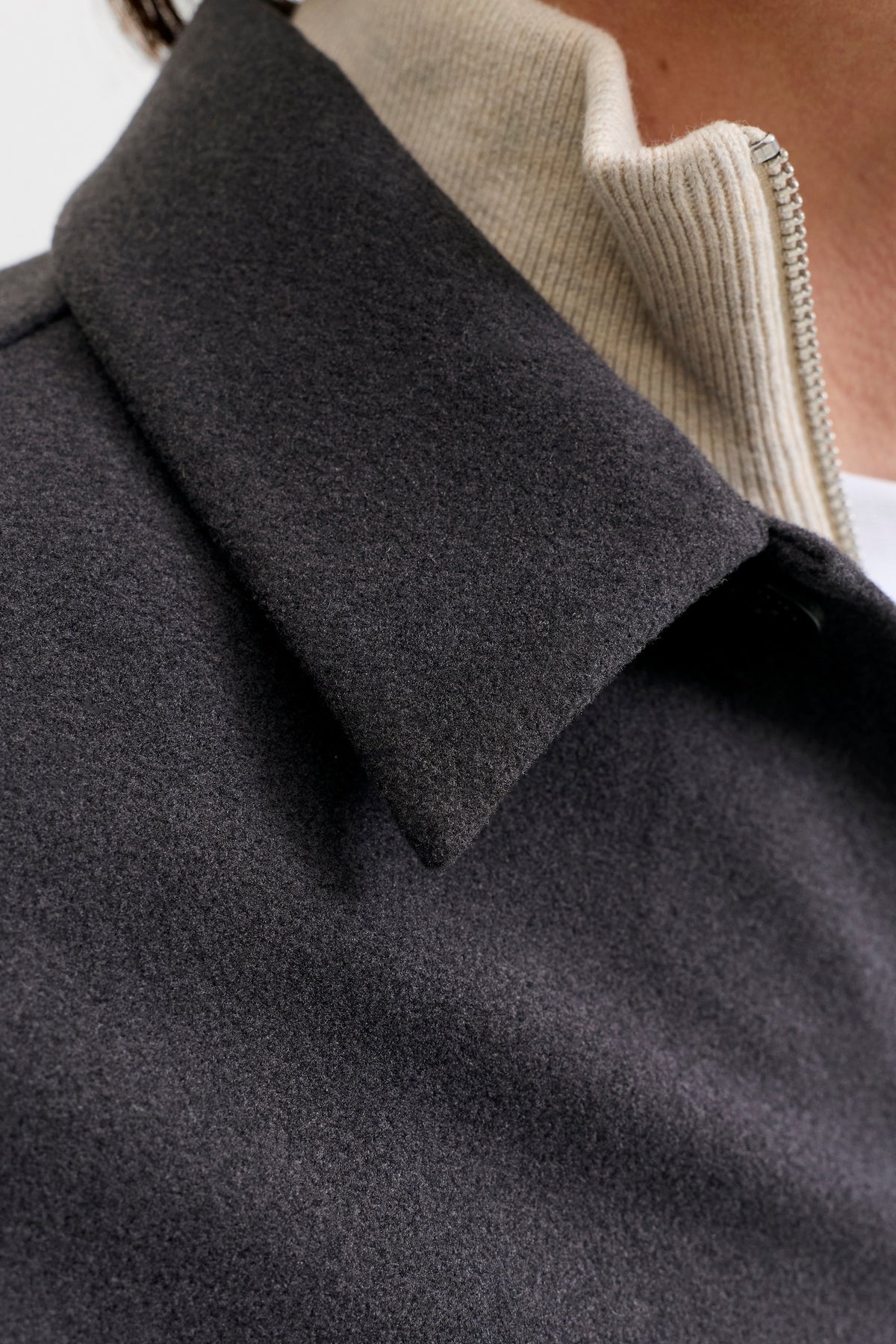 Jack & Jones Regent Overshirt Dark Grey Melange