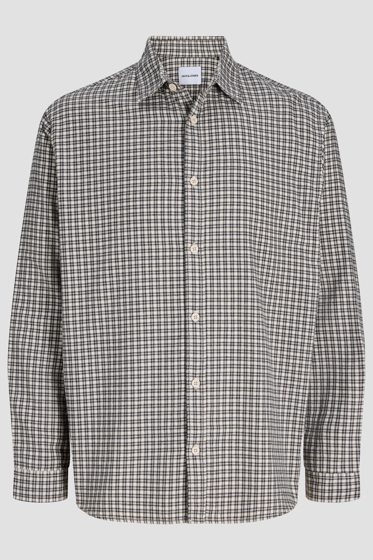 Jack & Jones Carter Check Shirt LS SN Cloud Dancer
