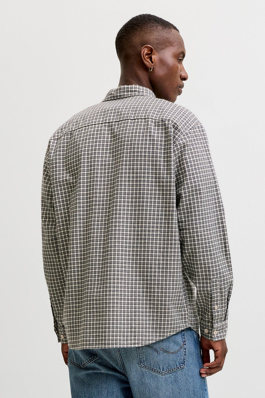 Jack & Jones Carter Check Shirt LS SN Cloud Dancer