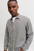 Jack & Jones Carter Check Shirt LS SN Cloud Dancer