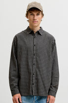 Jack & Jones Carter Check Shirt LS SN Black