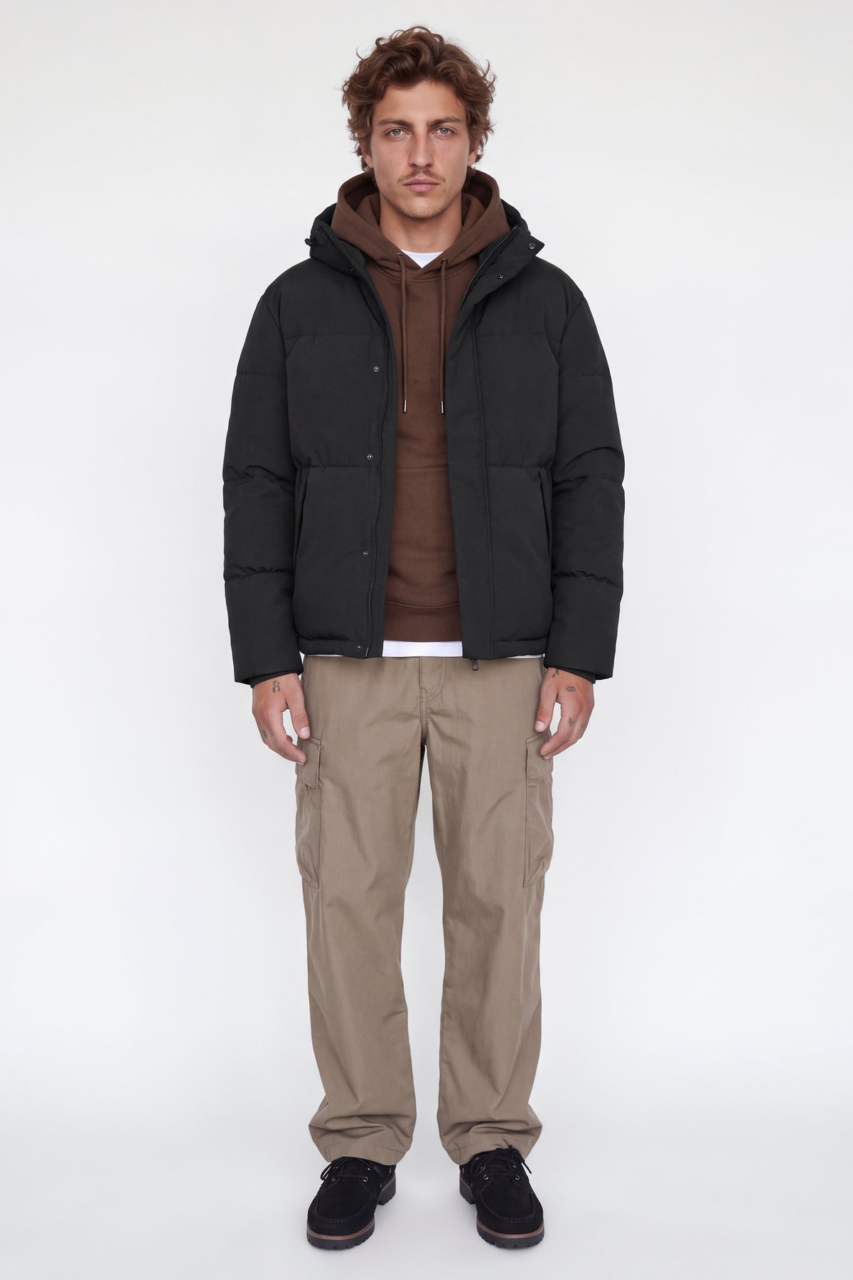Jack & Jones Soho Puffer Hood Black