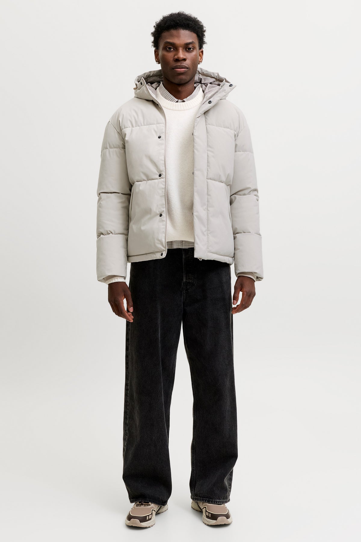 Jack & Jones Soho Puffer Hood Aw26 Dove