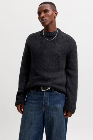 Jack & Jones Salamanco Knit Crew Neck Black