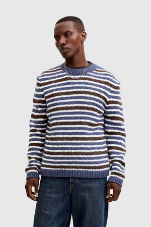 Jack & Jones Salamanco Knit Crew Neck Crown Blue