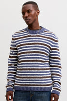 Jack & Jones Salamanco Knit Crew Neck Crown Blue
