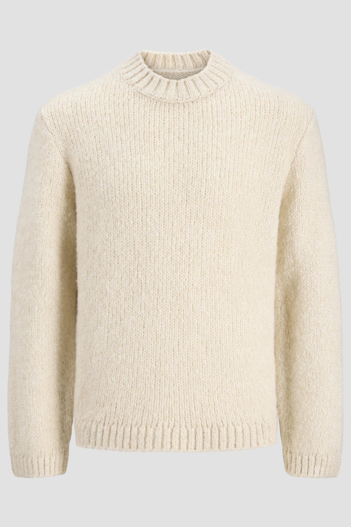 Jack & Jones Salamanco Knit Crew Neck Feather Gray
