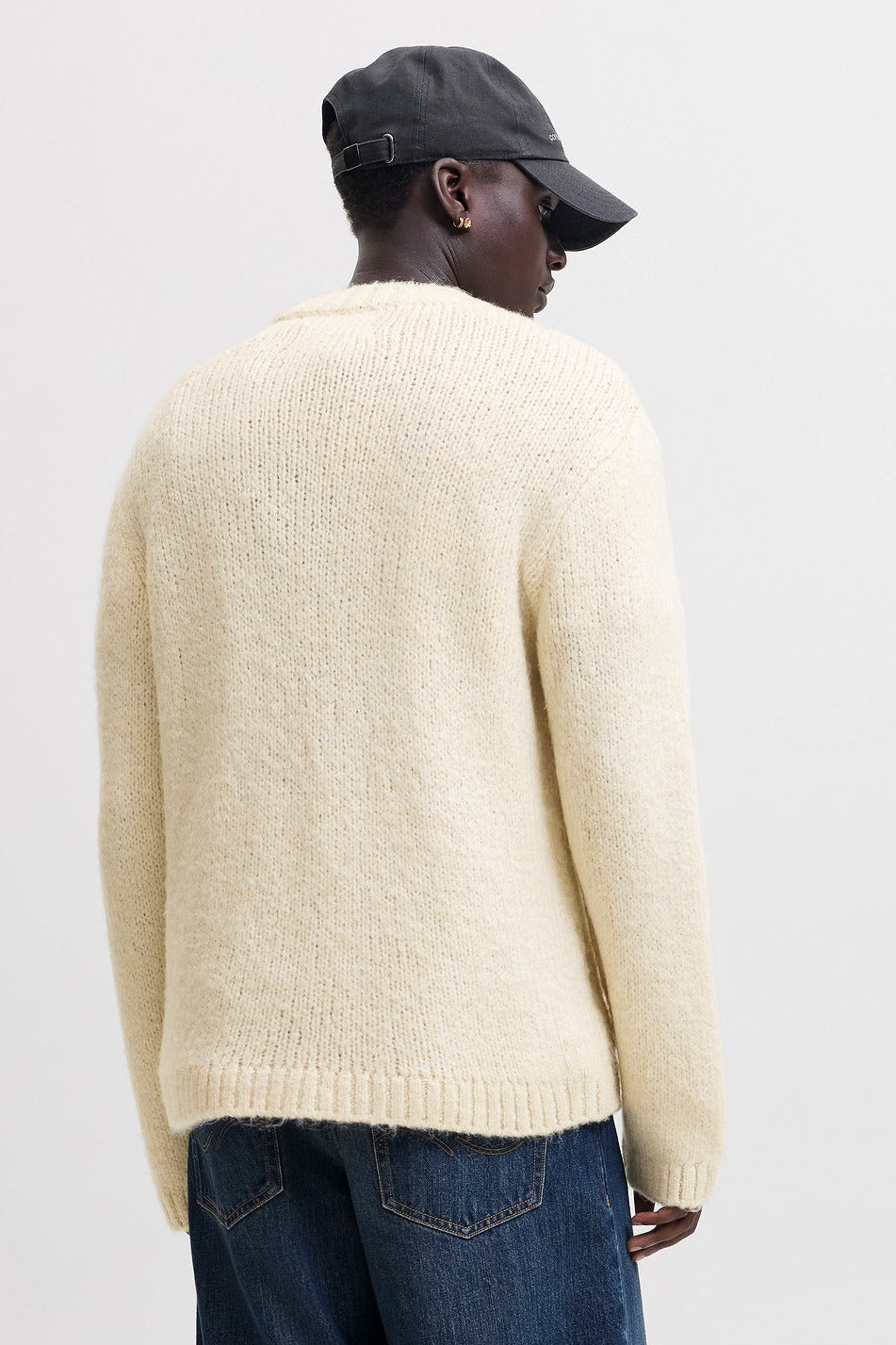 Jack & Jones Salamanco Knit Crew Neck Feather Gray
