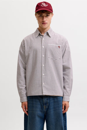 Jack & Jones Frederiksberg Oxford Shirt Ls Chocolate Truffle