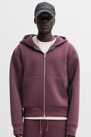 Jack & Jones Legacy Sweat Scuba Zip Hoodie Fudge