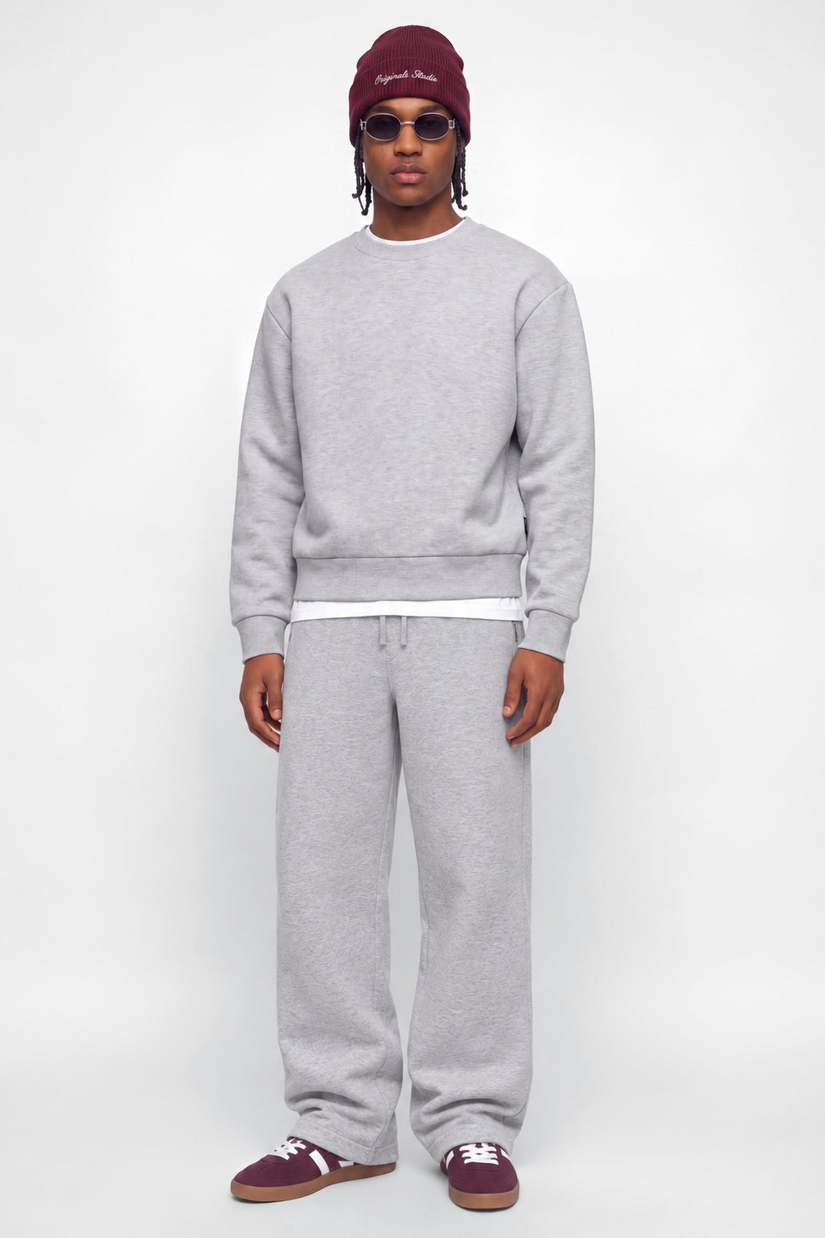 Jack & Jones Legacy Scuba Sweat Crewneck Light Grey Melange
