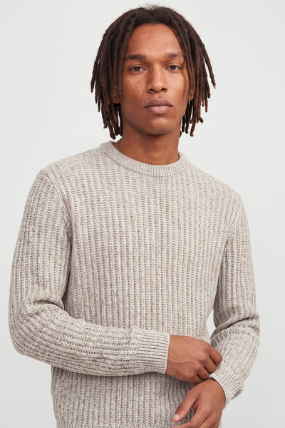 Jack & Jones Axon Knit Crew Neck Sea Salt Pullover